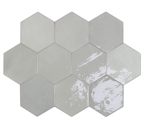 Zellige Hexa Grey (122079) 10,8х12,4 Глазурованная керамическая плитка