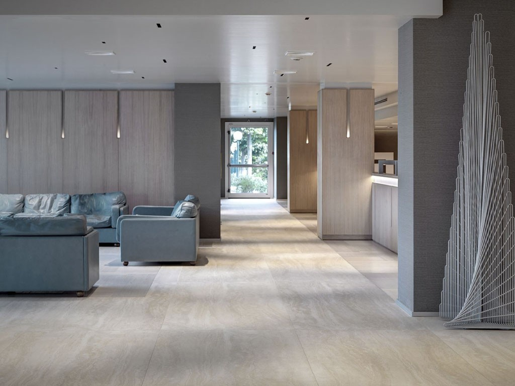 I Naturali TRAVERTINO CLASSICO Bocciardato 120x300 5 (LAMF011483) 120х300 Керамическая плитка